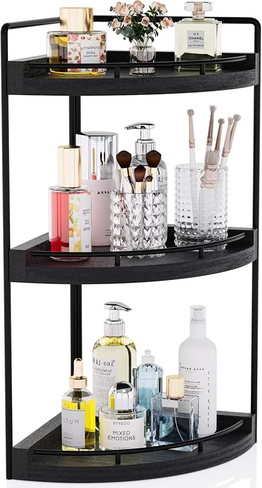 3-Tier Bathroom Counter Organizer in Black