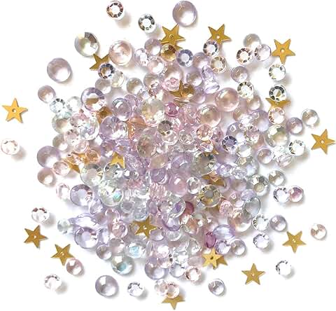 Sparkling Gemstone Craft Embellishments, 500 Pieces