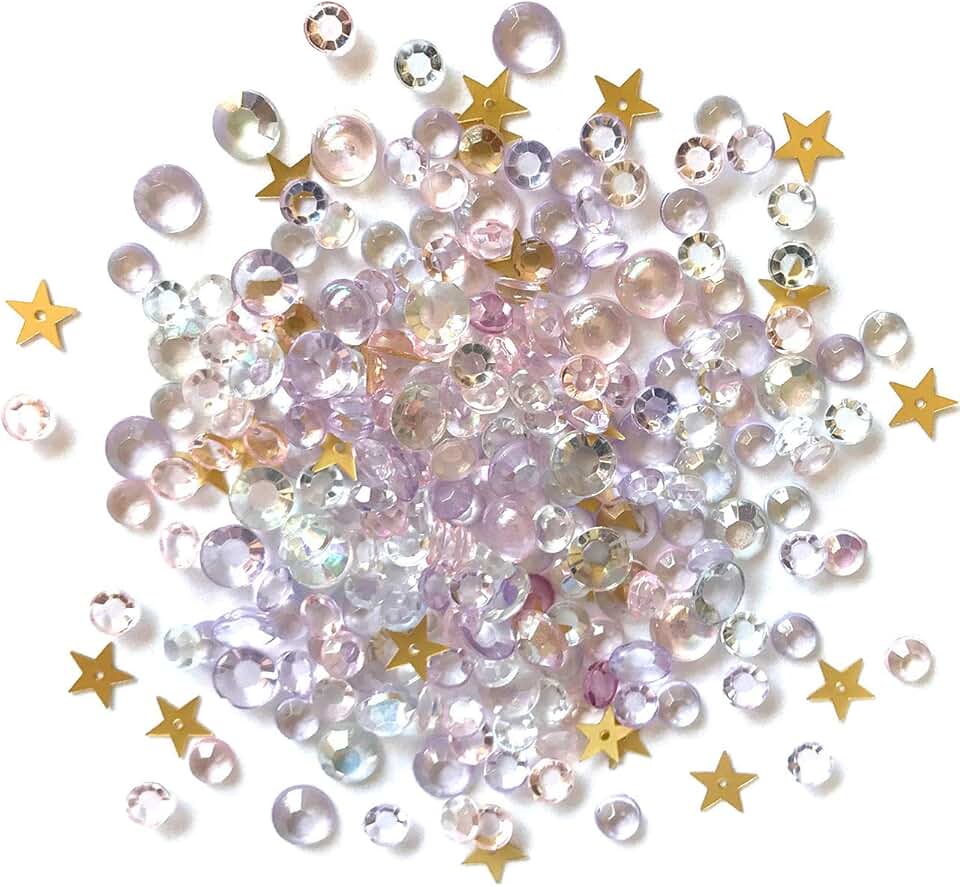 Sparkling Gemstone Craft Embellishments, 500 Pieces