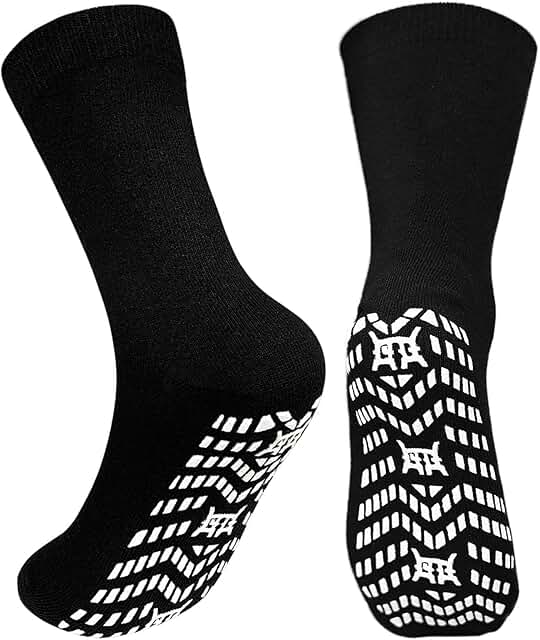Non-slip grip socks for men and women