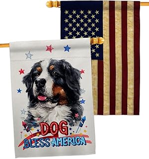 Patriotic Bernese Cattle House Flag Pack for Pets and Farm