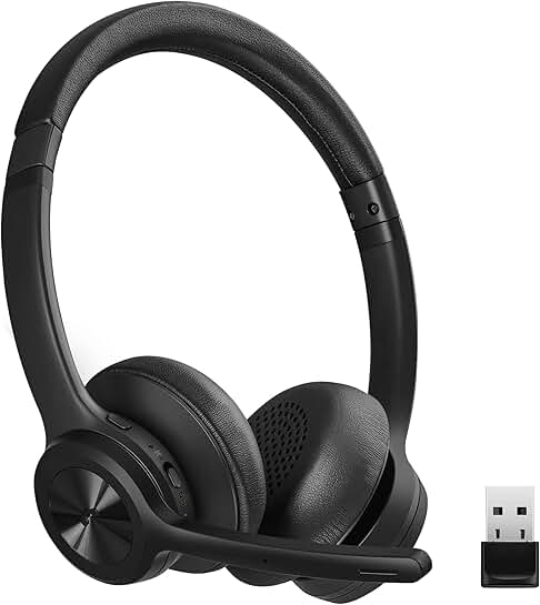 Wireless Bluetooth Headset with Noise Cancelling Microphone