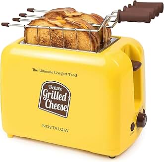 Deluxe Grilled Cheese Sandwich Toaster with Easy-Clean Baskets