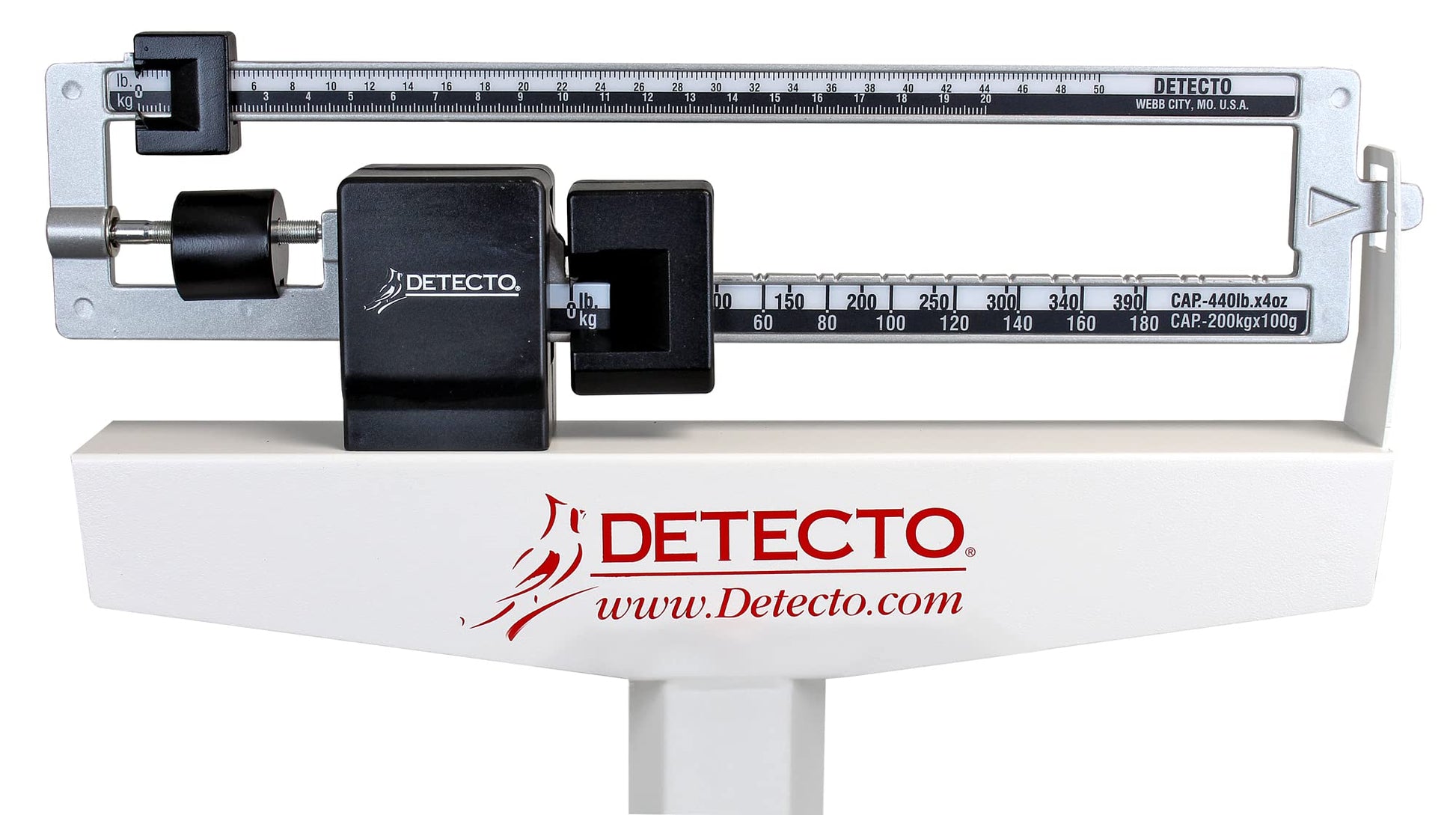Physician's Scale, Mechanical Weigh Beam, 440 X 4 oz  200 kg X 100 g, Without Height Rod