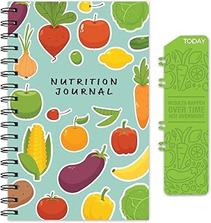 6" x 8.5" Daily Food and Health Journal with Bookmark