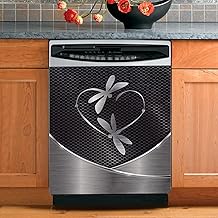 Stainless Steel Dragonfly Dishwasher Cover 23x26