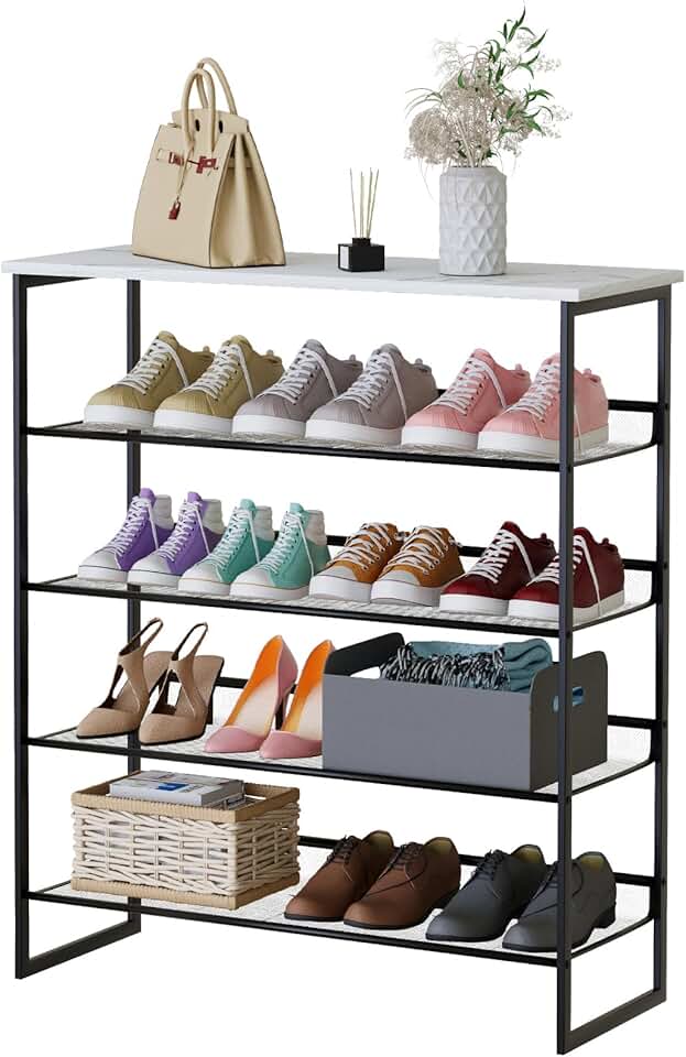 Multi-Purpose 5-Tier Adjustable Shoe and Plant Organizer