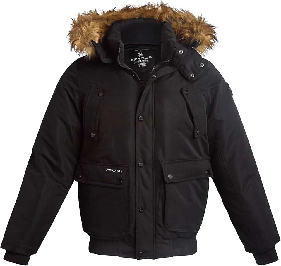 Men's Heavyweight Puffer Winter Jacket with Faux Fur Hood