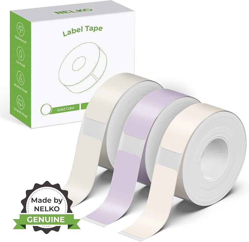 Genuine P21 Label Maker Tape, 14x40mm, 180 Tapes