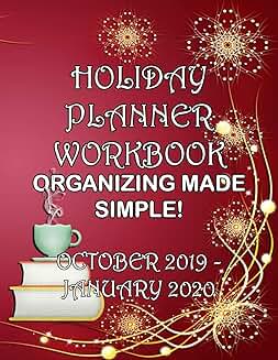 Holiday Planning Workbook from October 2019 to January 2020