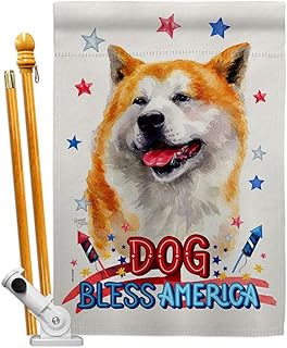 Patriotic Dog House Flag Set for Garden or Yard