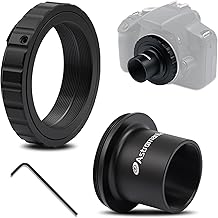 T2 T-Ring and T-Mount Adapter for Telescope Cameras