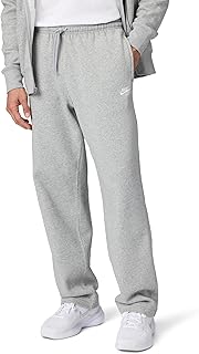 Men's Brushed Fleece Pants with Open Hem