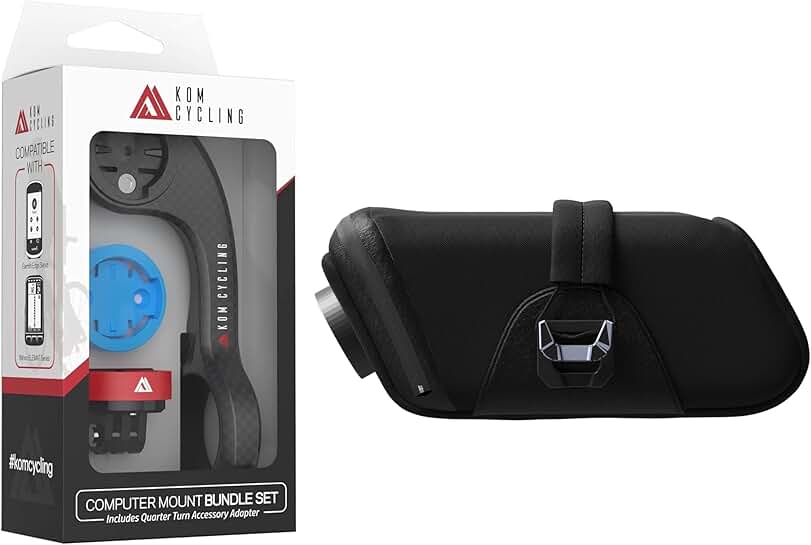 Bike Computer Mount and Saddlebag Bundle