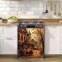 Cozy Fall Scene Dishwasher Magnet Cover 23x26in
