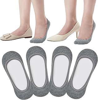Six Pairs of Invisible No Show Socks for Women