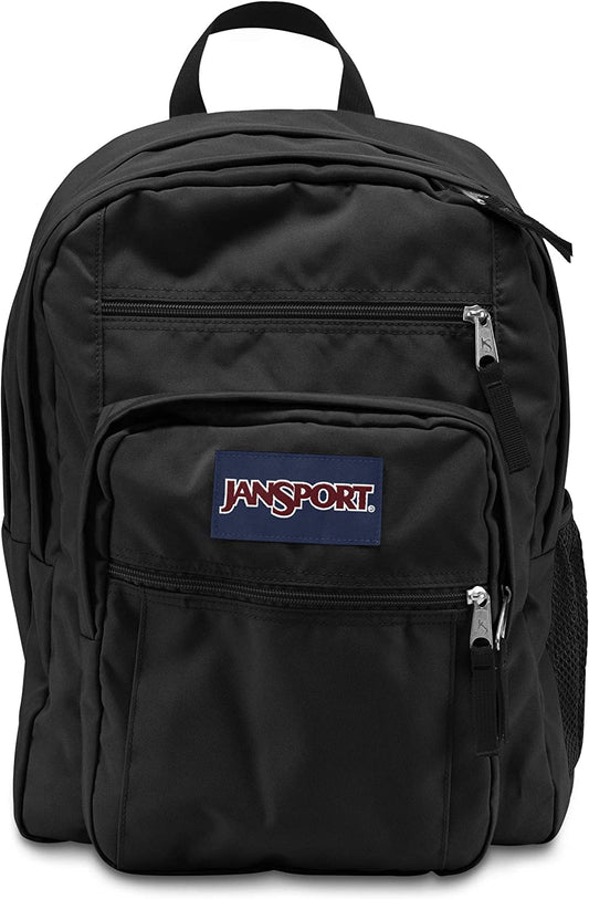 Big student backpack for 15-inch laptop in black
