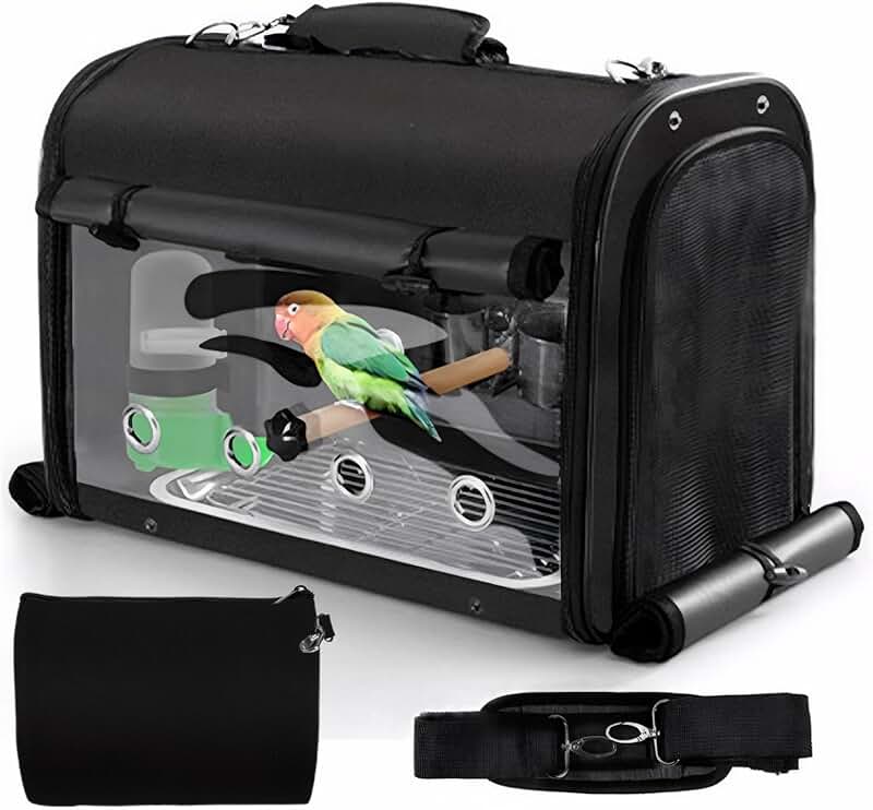 Bird Carrier Bag for Small Birds with Stand