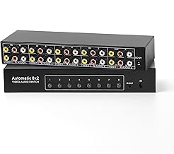 8-Input 2-Output Composite AV Switcher