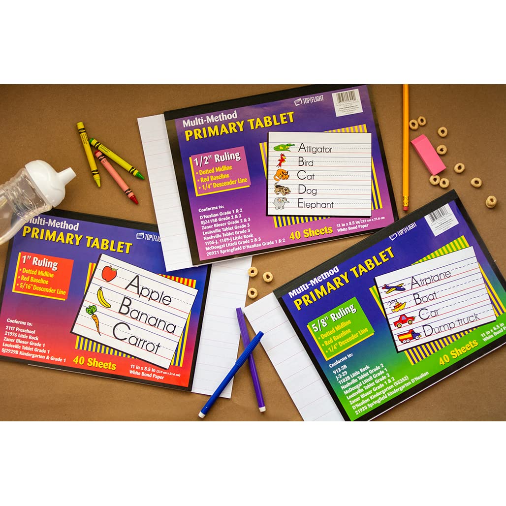 First Grade Primary Writing Tablet, 11 x 8.5 Inches, 40 Sheets