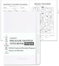 Dotted Journal Notebook with Weekly and Monthly Planners