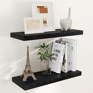 Set of Two 24-Inch Rustic Floating Shelves