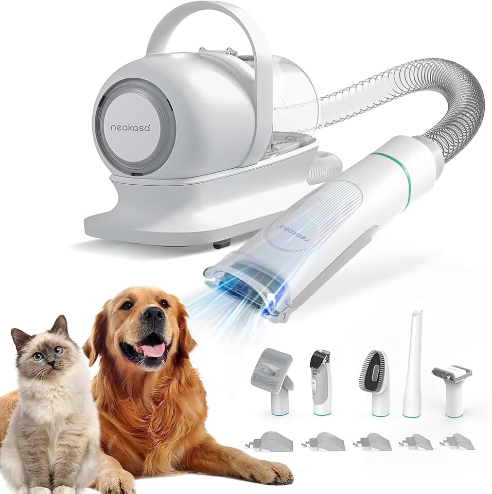 Pet Grooming Kit with Vacuum and Clippers for Dogs and Cats