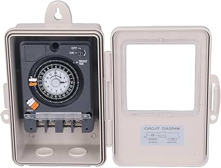 Mechanical 24-Hour Timer Switch for Lighting and Appliances