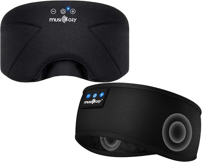 Wireless Sleep Headphones with Washable Eye Mask and Headband