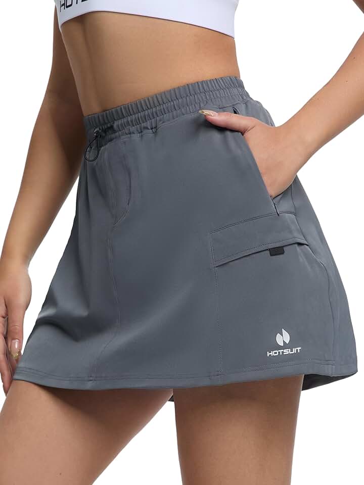 Women's Cargo Skirt with Pockets for Hiking and Sports