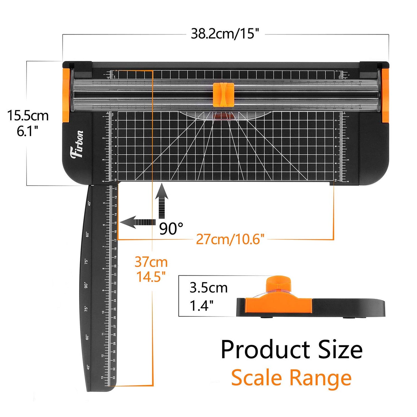 12-Inch Titanium Paper Cutter with Safety Guard