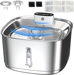 Stainless Steel Pet Water Fountain with Filters