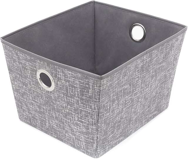 Large Non Woven Open Cube Storage Bin with Handles