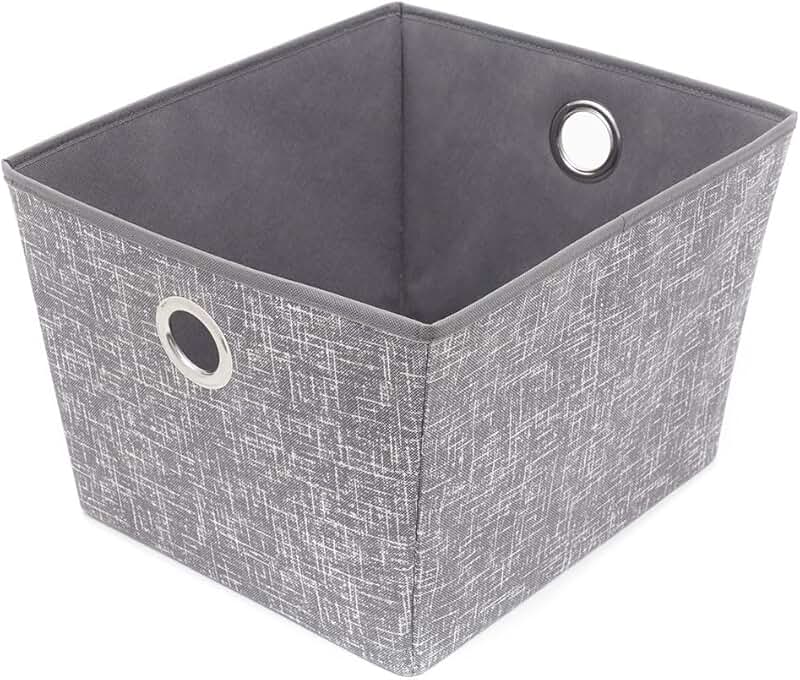 Large Non Woven Open Cube Storage Bin with Handles