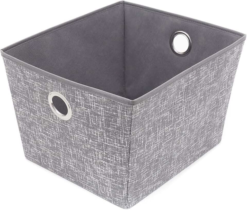Large Non Woven Open Cube Storage Bin with Handles