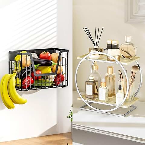 Perfume and Magnetic Shelf Organizer for Dresser