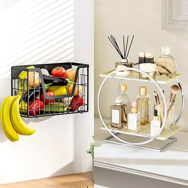 Perfume and Magnetic Shelf Organizer for Dresser