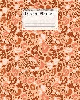 Elementary and High School Lesson Planner with Leopard Cover