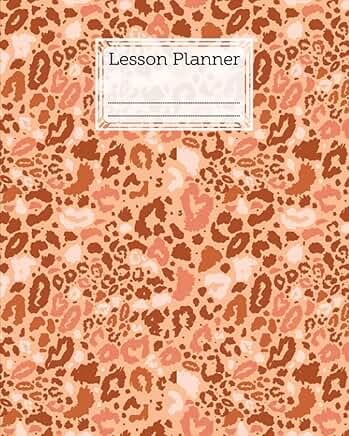 Elementary and High School Lesson Planner with Leopard Cover