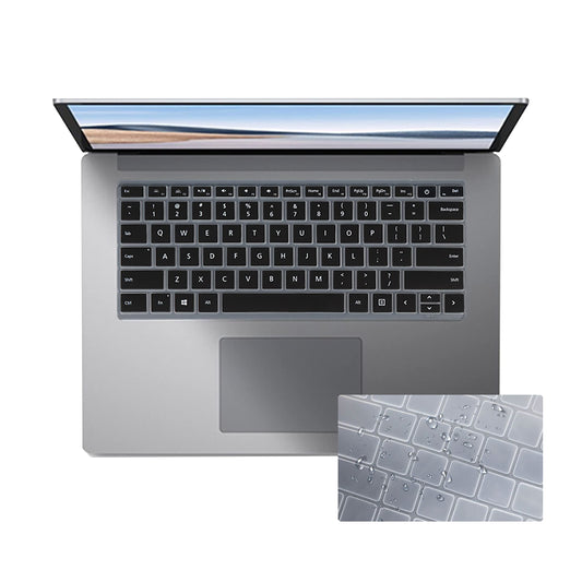 Two Black and Clear Keyboard Covers for Surface Laptops