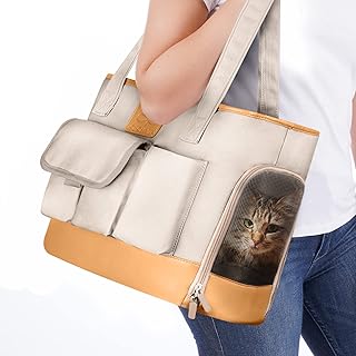 Foldable Waterproof Pet Carrier for Small Dogs and Cats