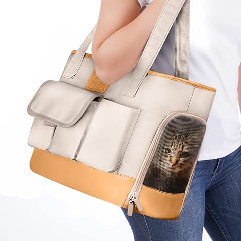 Foldable Waterproof Pet Carrier for Small Dogs and Cats