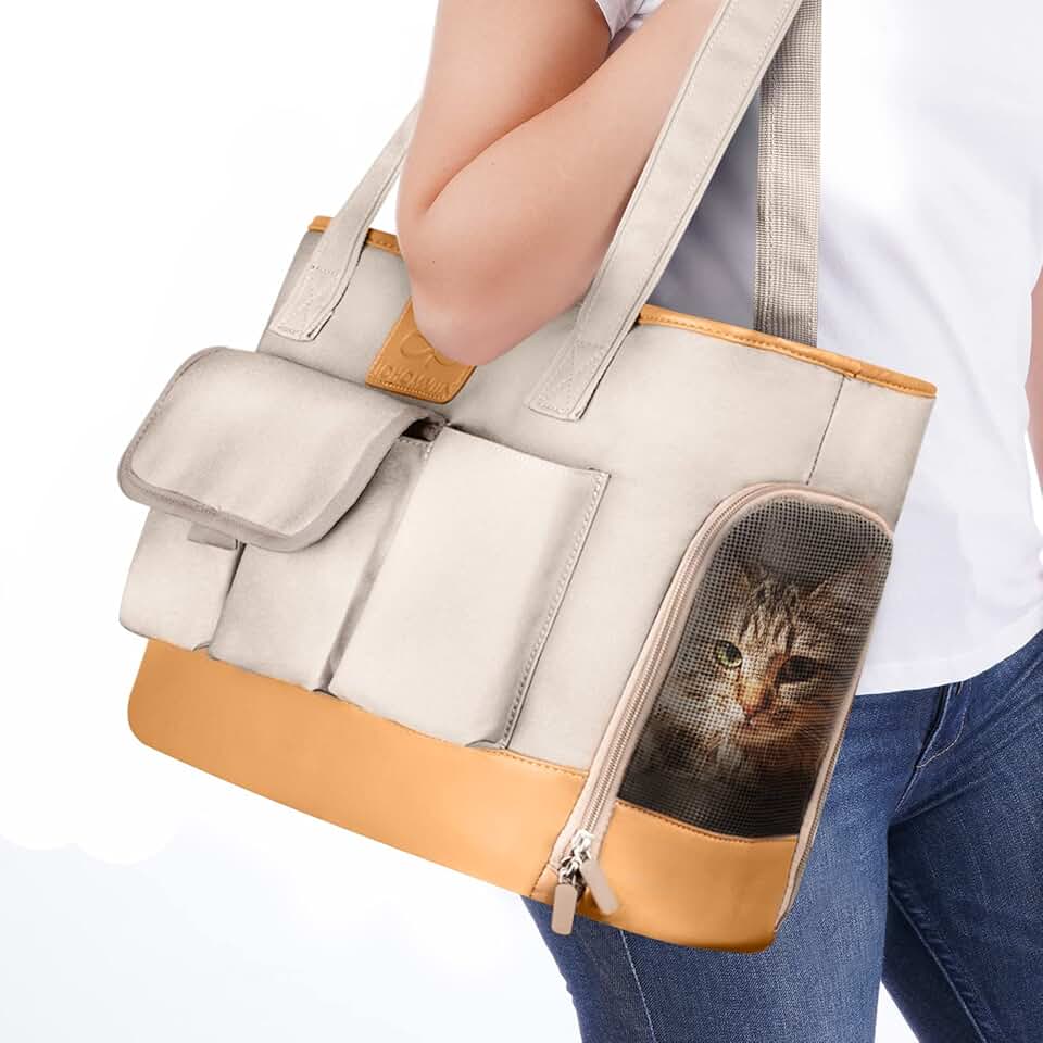 Foldable Waterproof Pet Carrier for Small Dogs and Cats