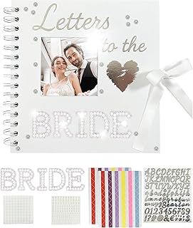 Wedding Memory Book with Pearl Stickers and Bows