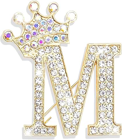 Letter Brooches and Pins for Women
