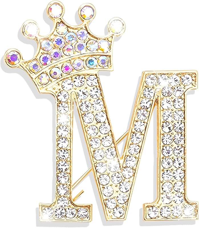 Letter Brooches and Pins for Women
