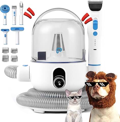Quiet 2L Pet Grooming Vacuum with 5-in-1 Tools
