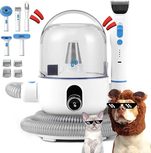Quiet 2L Pet Grooming Vacuum with 5-in-1 Tools