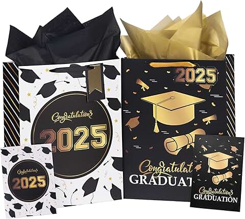 Large 16.5-inch Graduation Gift Bag with Card and Tissue Pack