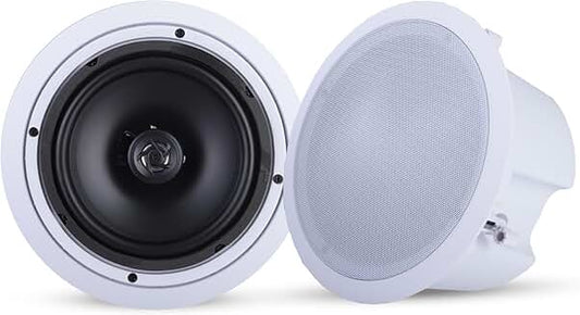 Pair 8" In-wall Full Range Ceiling Speakers